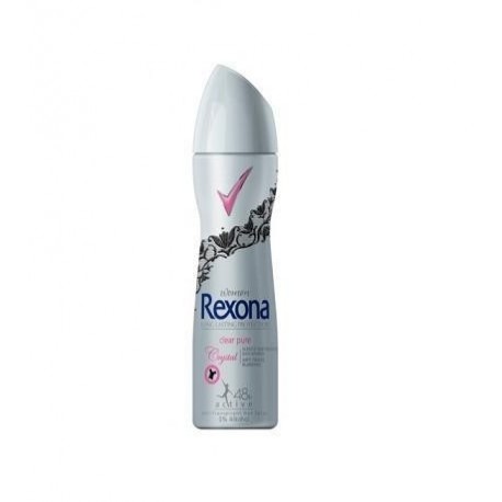 REXONA women Long Lasting Protection // CRYSTAL clear pure //white mark protection // 48h active Anti-Perspirant // 0% alcohol