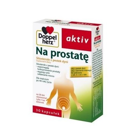 DOPPELHERZ AKTIV NA PROSTATE // Wspomaga funkcjonowanie prostaty, reguluje rytm oddawania moczu  // 30 kaps