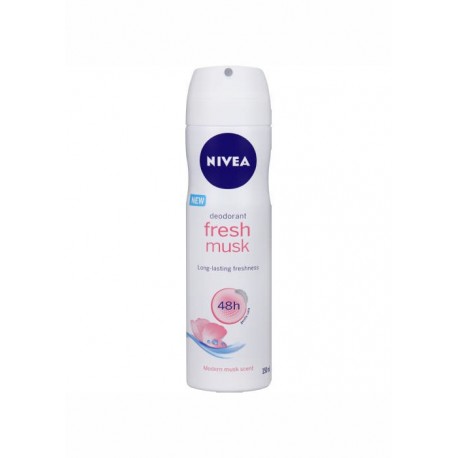 Nivea deodorant for women // FRESH MUSK long-lasting freshness 48h // modern musk scent
