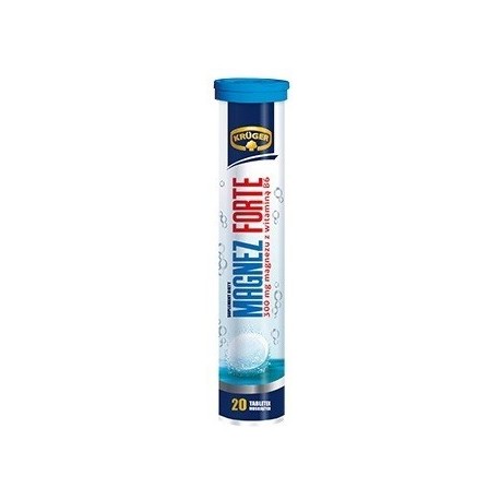Kruger MAGNEZ FORTE // 300 mg magnezu z witamina B6 // 20 tabletek musujacych