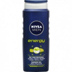 Nivea Men ENERGY // zel pod prysznic 3in1: cialo, twarz, wlosy // efekt odswiezenia 24h // 250ml