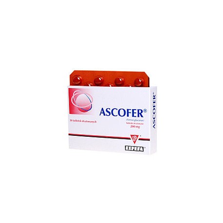 ASCOFER // 23.2 mg jonow zelaza (II) // 50 tabletek powlekanych