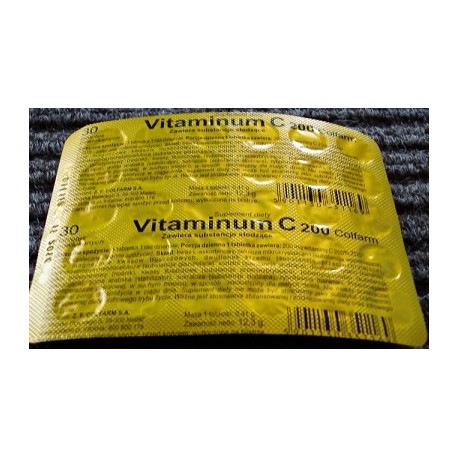 Vitaminum C 200 // Suplement diety // 30 tab.