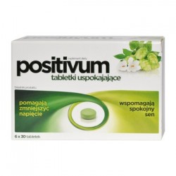 POSITIVUM tabletki uspokajajace / Pomagaja zmniejszyc napiecie, wspomagaja spokojny sen // 180 tabletek