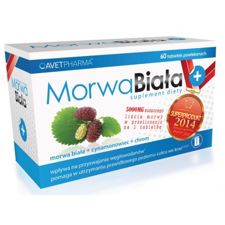 Morwa Biala + // morwa biala + cynamonowiec + chrom // suplement diety // 60 tab.