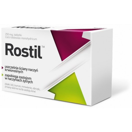 ROSTIL // Uszczelnia sciany naczyn krwionosnych, zapobiega zastojom w naczyniach zylnych