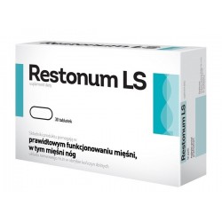 RESTONUM LS // Skladniki produktu pomagaja w prawidlowym funkcjonowaniu miesni, w tym miesni nog // 30 tabletek