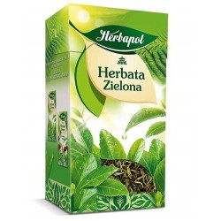 HERBATA ZIELONA lisciasta - herbapol // 80g