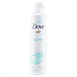 DOVE Pure DEODORANT 48h / Bez zapachu, parabenow, barwnikow, alkoholu, testowany dermatologicznie, Anti-Perspirant