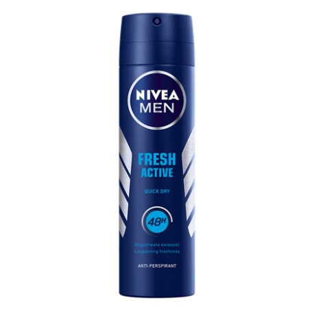 NIVEA MEN anti-perspirant FRESH ACTIVE // dlugotrwale uczucie swiezosci, Morskie mineraly // Care Complex // 48h