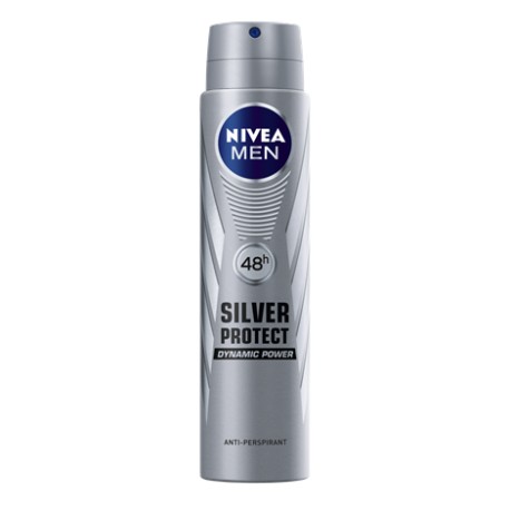 NIVEA MEN anti-transpirant SILVER PROTECT Dynamic Power // Anti-bacterial protection // 24h