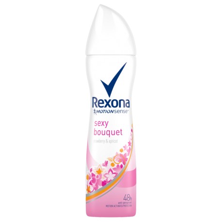 Rexona MOTIONsense // sexy bouquet // strawberry & apricot // 48h anti-perspirant