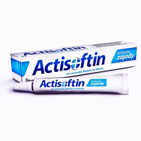 Actisoftin Krem na zajady /Nie zostawia sladow na skorze /Regeneruje pekniete kaciki ust,tworzy bariere ochronna,dziala odzywczo