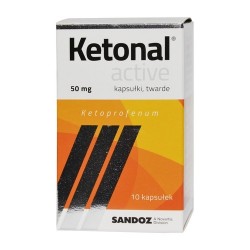 Ketonal Active 50mg // Kapsulki twarde // 10 kapsulek