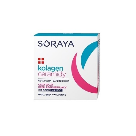 Soraya KOLAGEN + CERAMIDY Maslo Shea/ Odzywczy krem regenerujacy na dzien/ noc// cera sucha i bardzo sucha