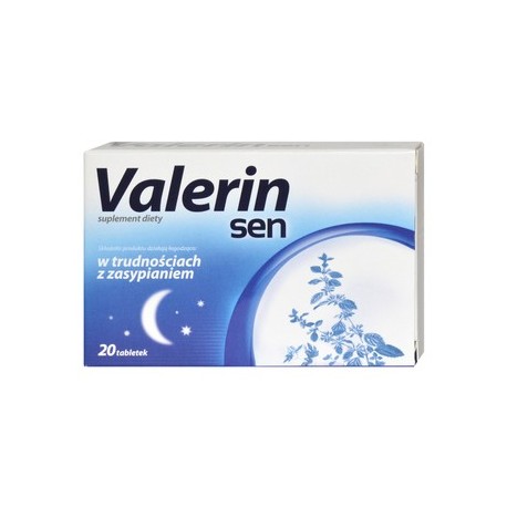 VALERIN SEN suplement diety // W trudnosciach z zasypianiem //  20 tabletek