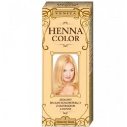 VENITA HENNA COLOR Ziolowy balsam koloryzujacy // SLONECZNY BLOND 1