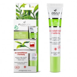 FLOSLEK Zel do powiek i pod oczy ze SWIETLIKIEM I HERBATA / Przynosi ulge,lagodzi podraznienia i pieczenie /TUBA