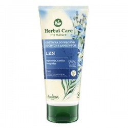 Farmona Herbal Care / Odzywka do wlosow suchych i lamliwych LEN // regeneruje, nawilza i wygladza / 94% naturalnych skladnikow