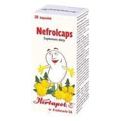 NEFROLCAPS // Suplement diety, Prawidlowe funkcjonowanie drog moczowych //  30 kapsulek