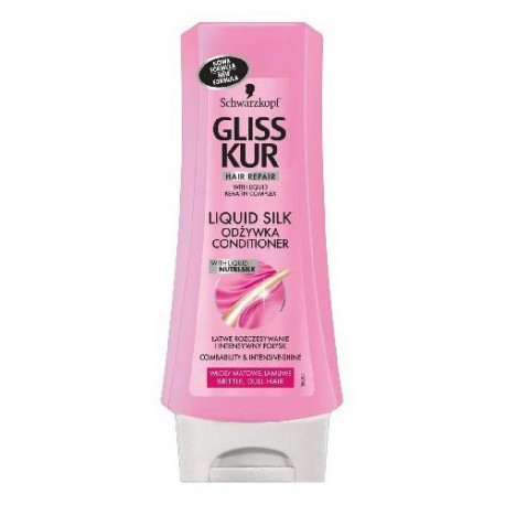 GLISS KUR LIQUID SILK Odzywka // latwe rozczesywanie i intensywny polysk // wlosy matowe, lamliwe