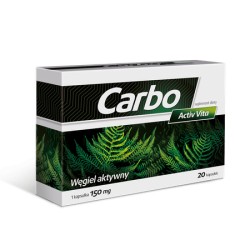 Carbo Activ Vita Wegiel aktywny 20 kapsulek (150 mg)