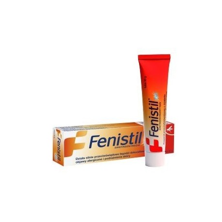 FENISTIL żel 30g// Lek przeciwhistaminowy o miejscowym dzialaniu przedswiadowym i przeciwuczuleniowym