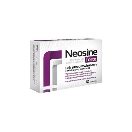 NEOSINE FORTE 1000 mg // Lek Przeciwwirusowy i Zwiekszajacy Odpornosc //10 tab.