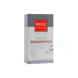 Merz Spezial DRAGEES Suplement diety // Swieza, promienna skora, Geste,lsniace wlosy, Mocne i piekne paznokcie // 60 drazetek