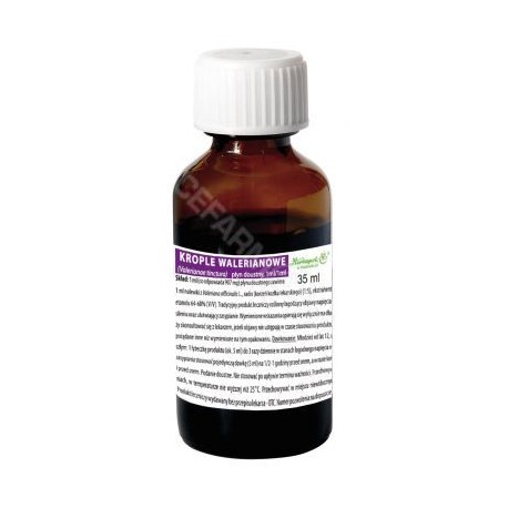 KROPLE WALERIANOWE 35ml // Herbapol Krakow
