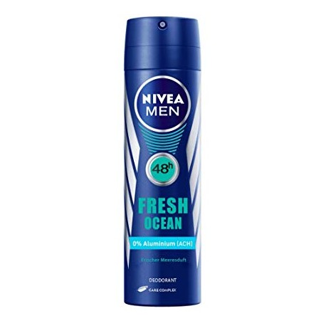 NIVEA MEN anti-perspirant FRESH OCEAN // Longlasting Freshness Aqua Fresh Scent // 48h