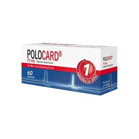 POLOCARD 75mg // tabletki dojelitowe - 60 sztuk // 1 tabletka na dobe