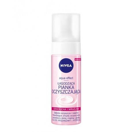 NIVEA Aqua effect // Lagodzaca PIANKA OCZYSZCZAJACA // Cera sucha i wrazliwa