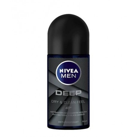 NIVEA MEN anti-perspirant roll-on DEEP DRY & CLEAN FEEL