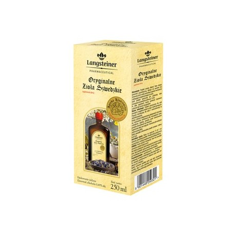 LANGSTEINER Oryginalne Ziola Szwedzkie // 250ml // zawartosc alkoholu 0,49% objetosci