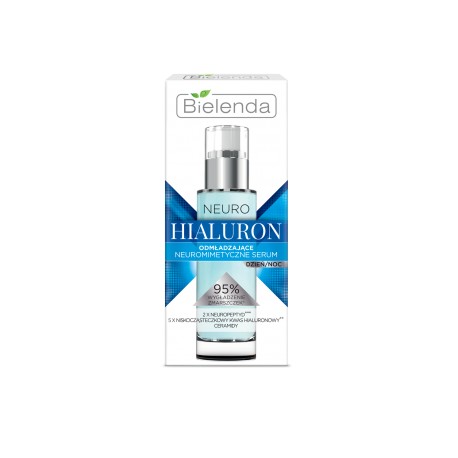 Bielenda NEURO HIALURON // Odmladzajace neuromimetyczne serum / 95% wygladzenie zmarszczek / dzien/noc