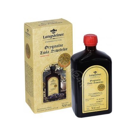 LANGSTEINER Oryginalne Ziola Szwedzkie // 500ml // zawartosc alkoholu 0,49% objetosci