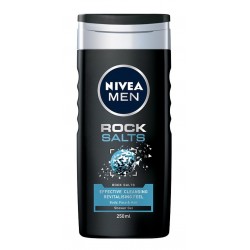Nivea Men ROCK SALTS shower gel // body, face & hair // effective cleansing revitalising feel // 250ml