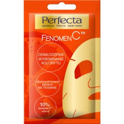 Perfecta FENOMEN C // Skoncentrowana Maska na tkaninie // odmlodzenie, wyrownanie klorytu // 10% komplex C, retinol