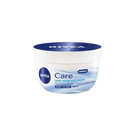 NIVEA Care // Lekki KREM ODZYWCZY // Intensywnie odzywia, Szybko sie wchlania // kazdy typ cery // 100ml