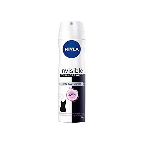 NIVEA anti-perspirant for women INVISIBLE CLEAR For black and white // Przeciw bialym sladom. przeciw zoltym plamom
