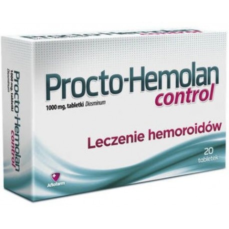 Procto-Hemolan CONTROL // 20 tabletek // 1000mg