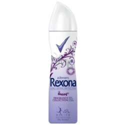 REXONA Women Long Lasting Protection / HAPPY Fragrance collection  with Violet & Apple / Anti-perspirant 48h active, 0% alcohol
