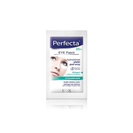 PERFECTA //EYE Patch Aloes i zielona herbata // Hydrozelowe platki pod oczy 35+ // Wygladzajace
