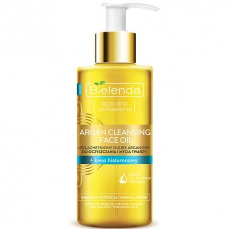 Bielenda ARGAN CLEASING FACE OIL + hyaluronic acid // Uszlachetniony olejek arganowy do oczyszczania i mycia twarzy