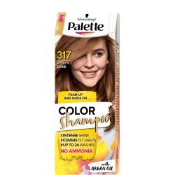 Palette COLOR SHAMPOO 317  Orzechowy Blond 7-554 //  with ARGAN  OIL //  NO AMONIA