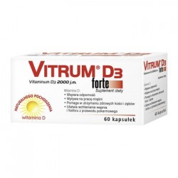 Vitrum D3 Forte // Suplement diety  // Vitaminum D3  2000 j,m, // 60 kapsułkek