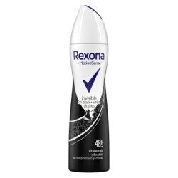 REXONA Motion sense / INVISIBLE BLACK+WHITE antiperspirant 48h / Anti white marks, yellow stains&sweat