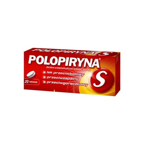 POLOPIRYNA S // Lek przeciwbolowy, przeciwzapalny, przeciwgoraczkowy // 20 tabletek