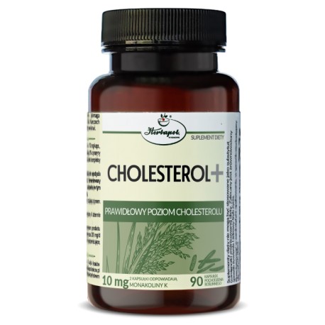 CHOLESTEROL + Herbapol // prawidlowy poziom cholesterolu // 90 kapsulek pochodzenia roslinnego